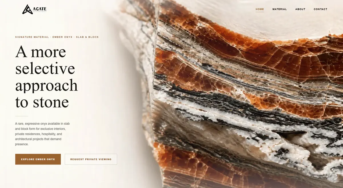 Agate slab premium homepage