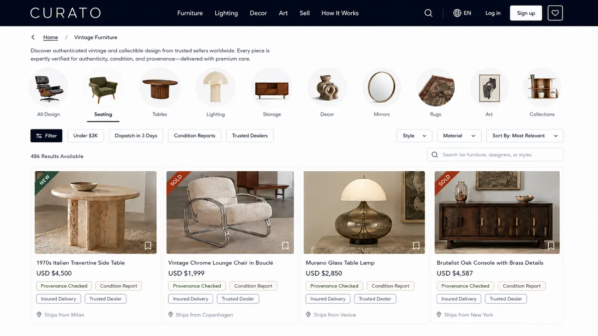 Marketplace product and offer flow