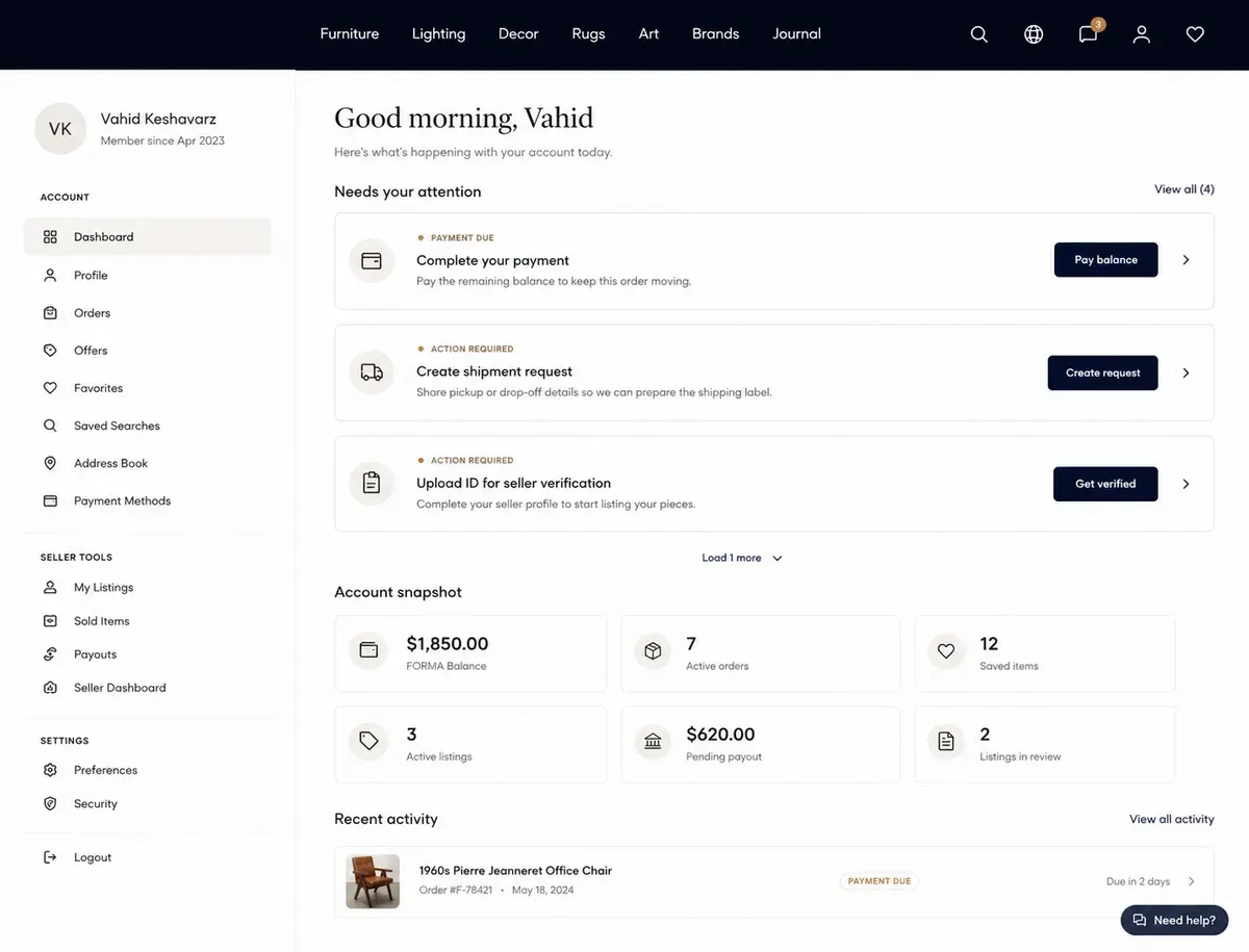 Marketplace project preview 4
