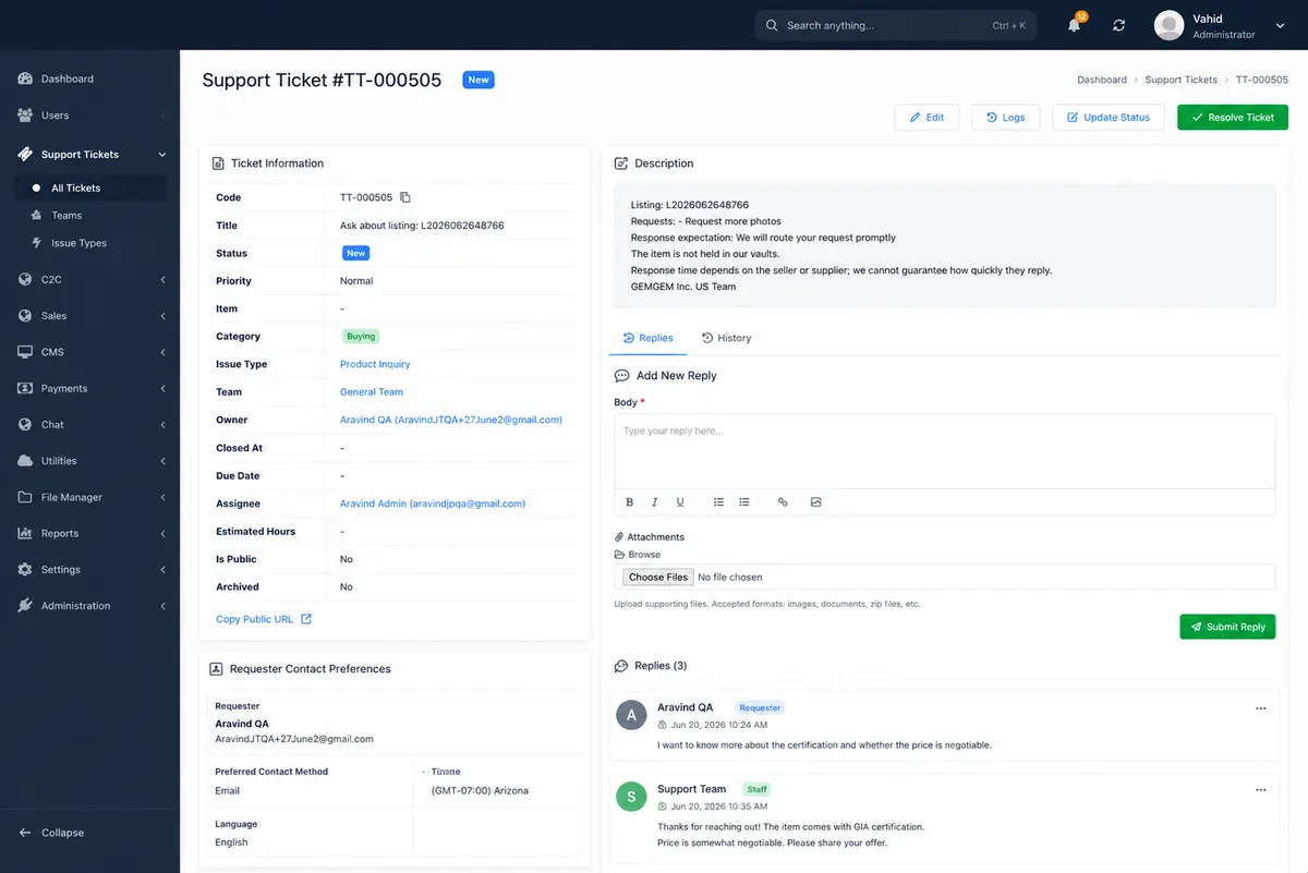 Admin dashboard project preview 5
